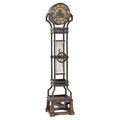Howard Miller Hourglass aged iron "Fashion Forward" floor clock